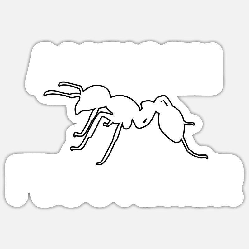 Ant Whisperer - Sticker size S (10 x 10 cm) - white matte