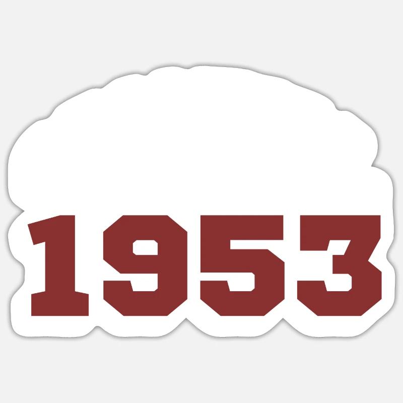 Original 1953 - Sticker Größe S (10 x 10 cm) - Mattweiß