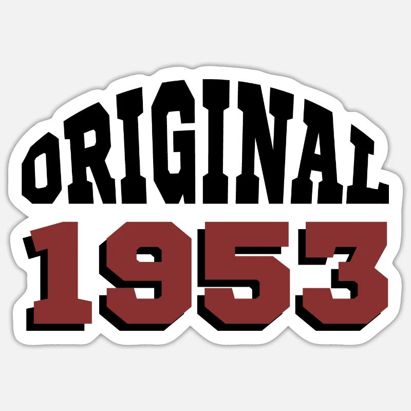 Original 1953 - Sticker taille S (10 x 10 cm) - blanc mat