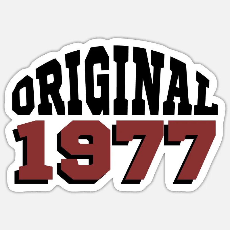 Original 1977 - Sticker size S (10 x 10 cm) - white matte