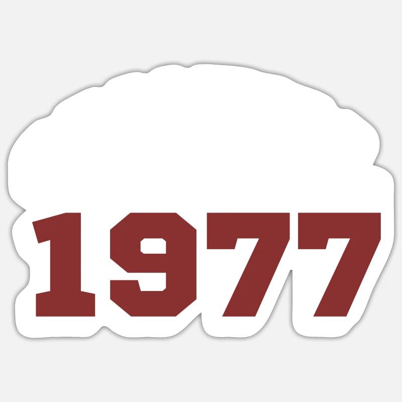 Original 1977 - Sticker taille S (10 x 10 cm) - blanc mat