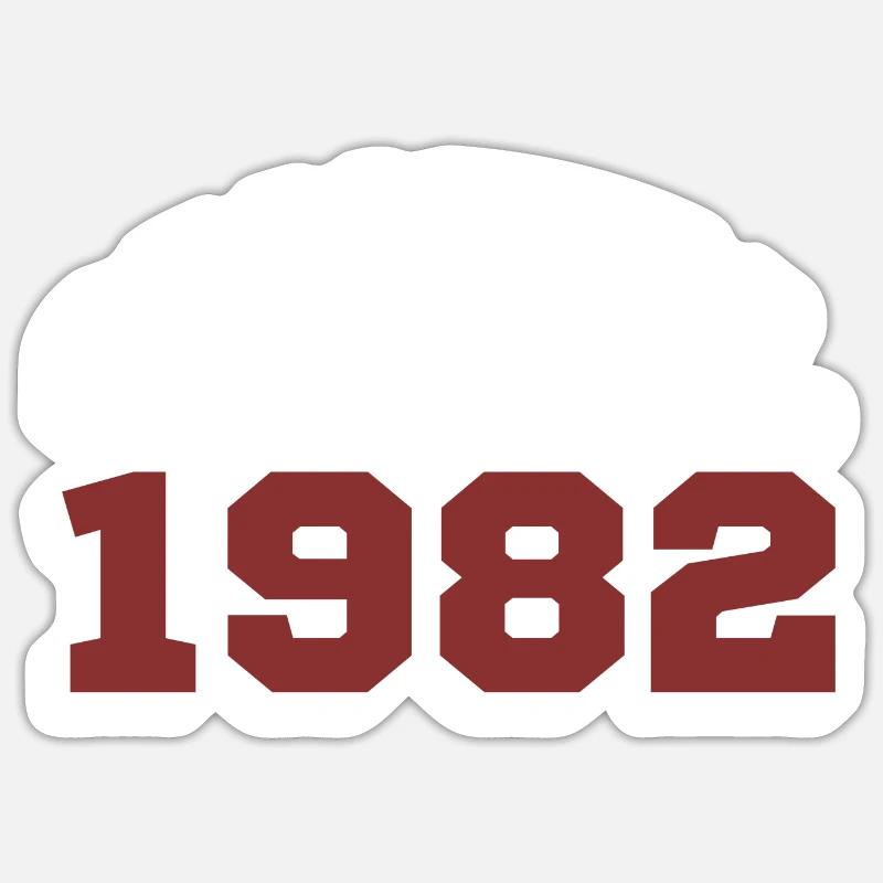 Original 1982 - Sticker Größe S (10 x 10 cm) - Mattweiß