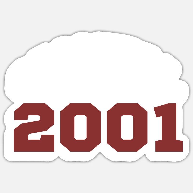 Original 2001 - Sticker size S (10 x 10 cm) - white matte