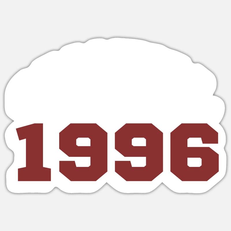 Original 1996 - Sticker taille S (10 x 10 cm) - blanc mat