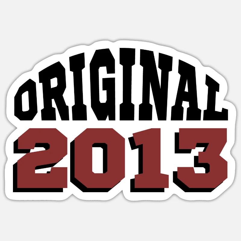 Original 2013 - Sticker Größe S (10 x 10 cm) - Mattweiß