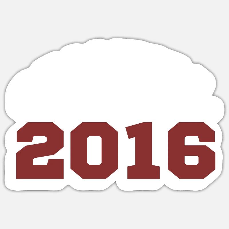 Original 2016 - Sticker size S (10 x 10 cm) - white matte