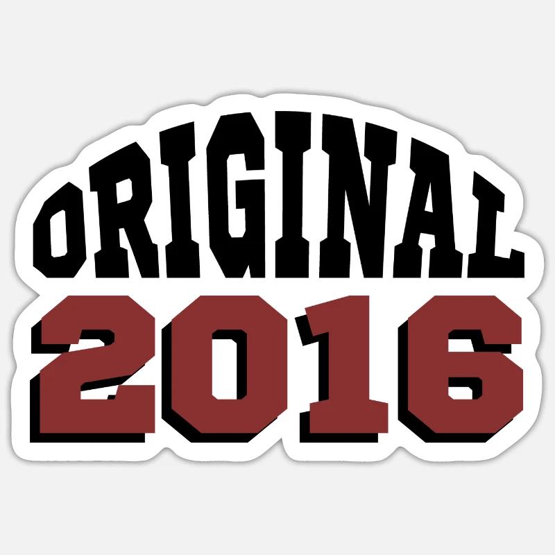 Original 2016 - Sticker size S (10 x 10 cm) - white matte