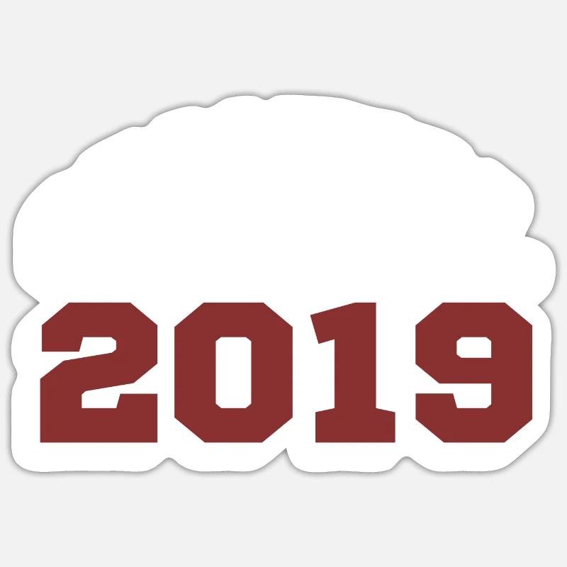 Original 2019 - Sticker size S (10 x 10 cm) - white matte