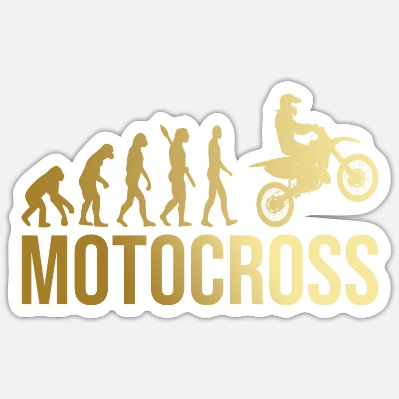 Evolution Motocross Sticker Größe S (10 x 10 cm)