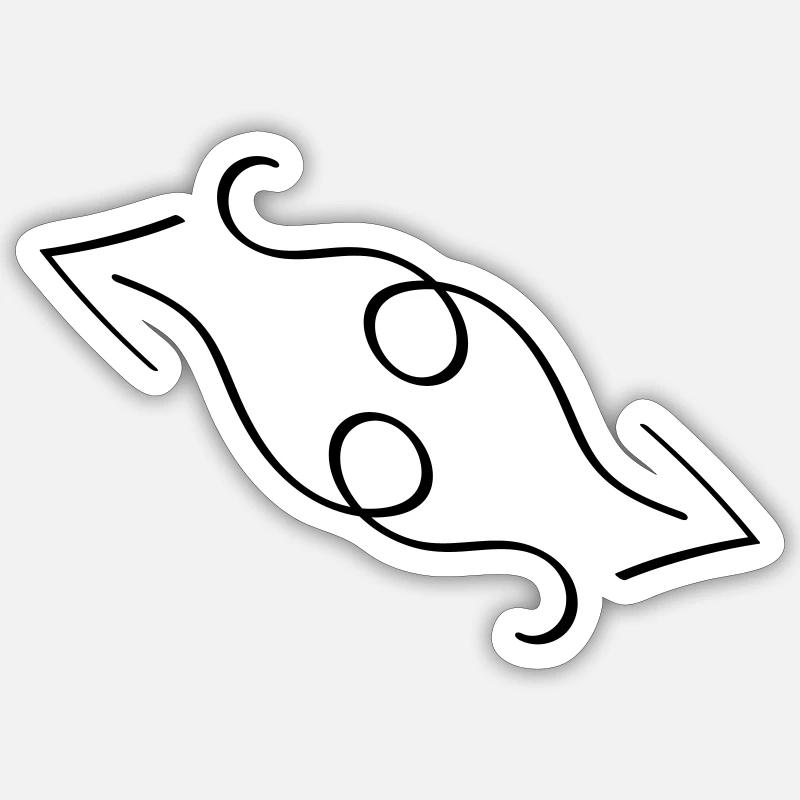 pfeile Sticker Größe S (10 x 10 cm)