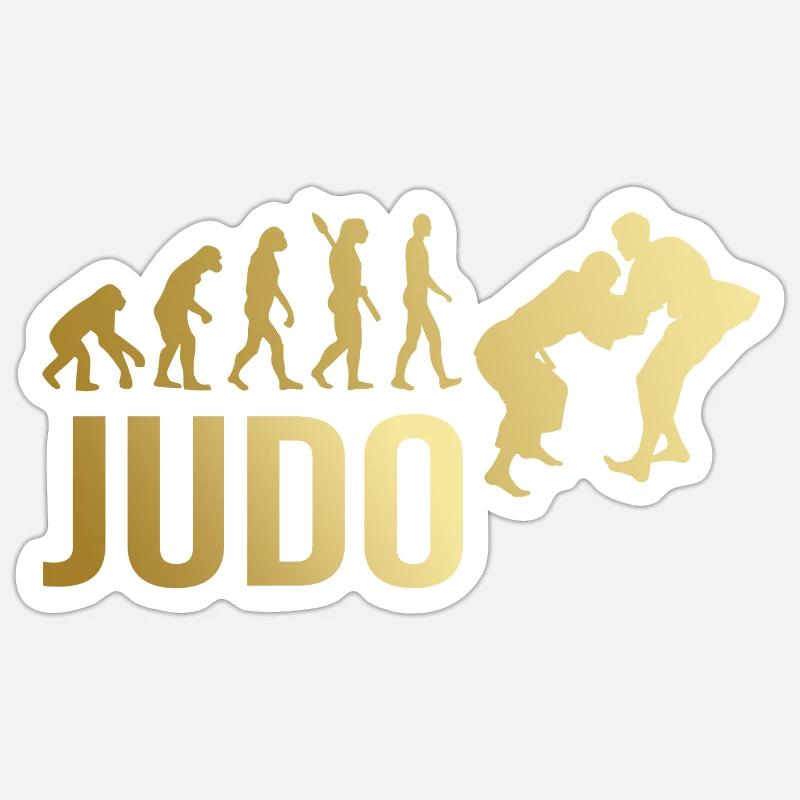 Judo Evolution Sticker Größe S (10 x 10 cm)