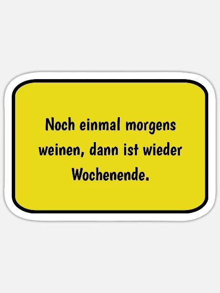 Weinen - Sticker Größe S (10 x 10 cm) - Mattweiß