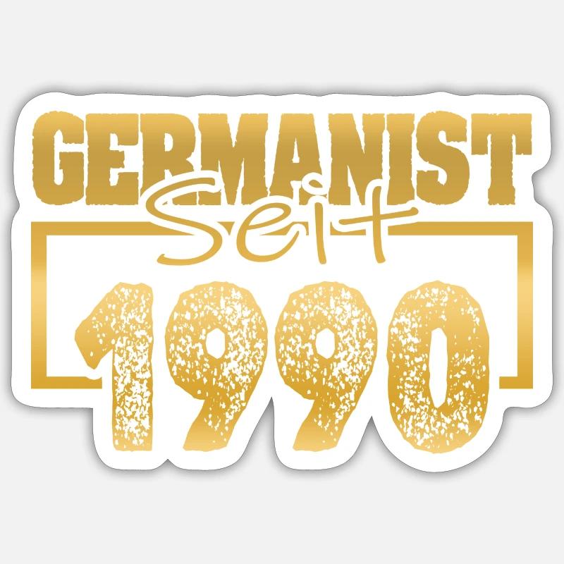 Studies 1990 - Sticker size S (10 x 10 cm) - white matte