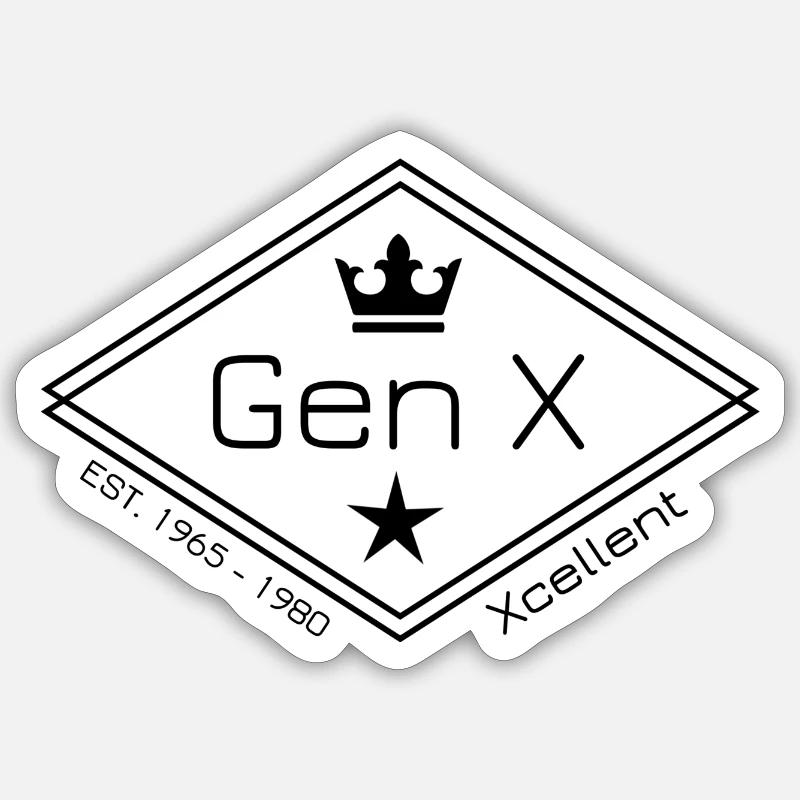 Génération X Sticker taille S (10 x 10 cm)