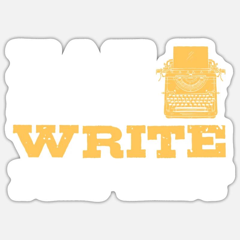Auteur - Sticker taille S (10 x 10 cm) - blanc mat