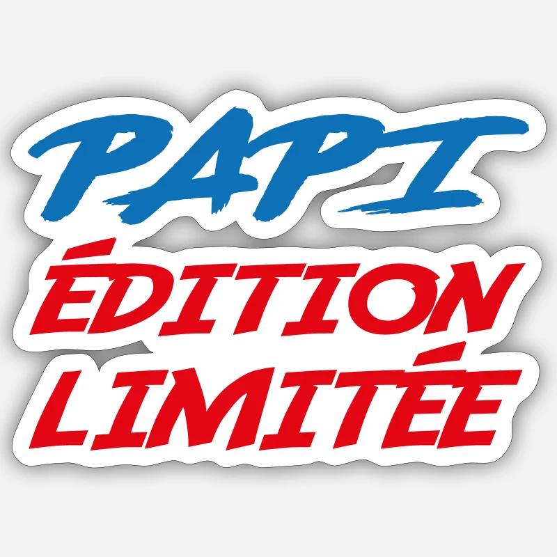 PAPI Limitierte Auflage - Sticker Größe S (10 x 10 cm) - Mattweiß