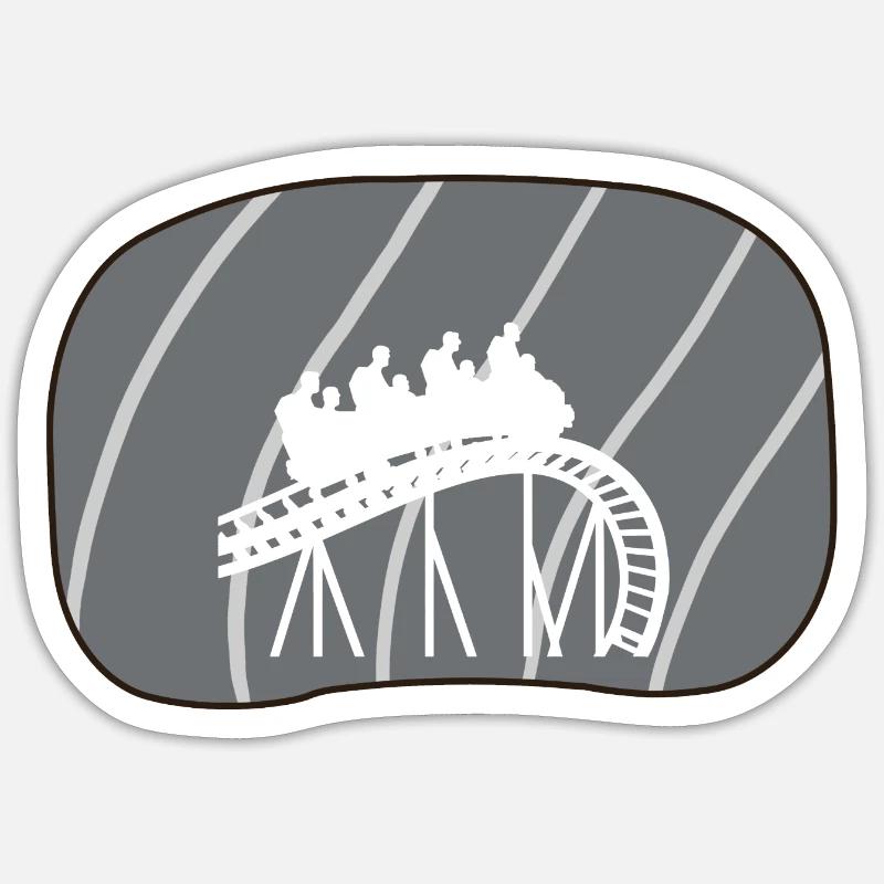 Roller coaster rollercoaster marquee Sticker size S (10 x 10 cm)
