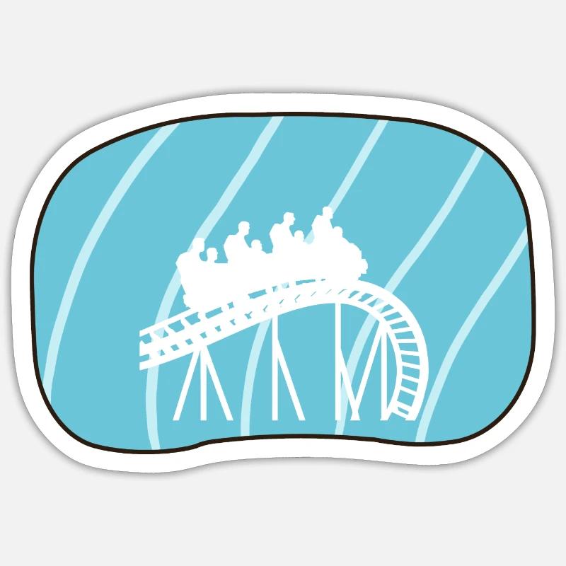 Roller coaster beer mug Rummel Sticker size S (10 x 10 cm)