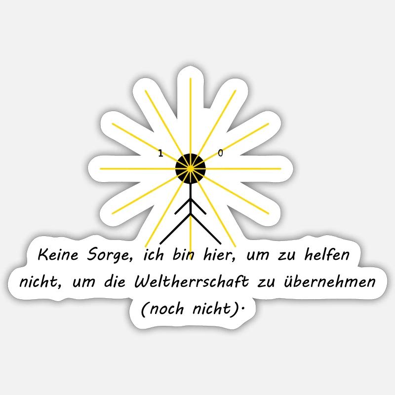 KI - Sticker Größe S (10 x 10 cm) - Mattweiß