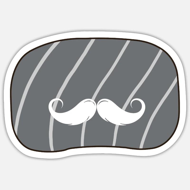 Bart Sir Baertig - Sticker taille S (10 x 10 cm) - blanc mat