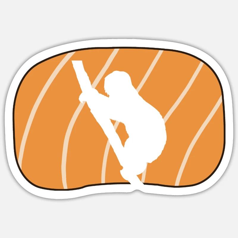 Faultier Müdigkeit Rest - Sticker Größe S (10 x 10 cm) - Mattweiß