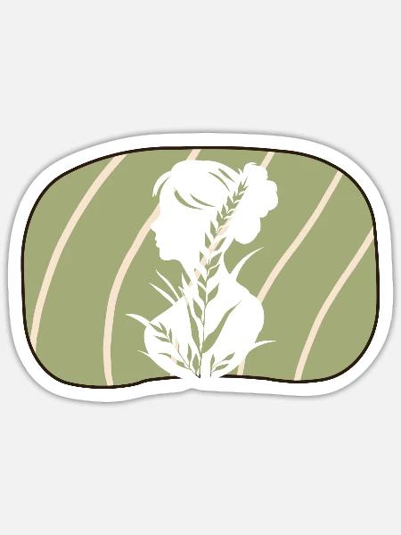 Vegan Speise Bio - Sticker Größe S (10 x 10 cm) - Mattweiß