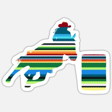 Cavallo da corsa da rodeo Adesivo