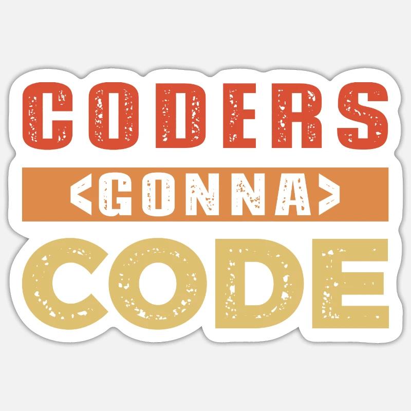 Developer Saying - Sticker size S (10 x 10 cm) - white matte