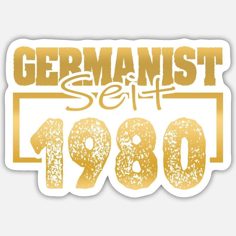 1980 - Sticker taille S (10 x 10 cm) - blanc mat