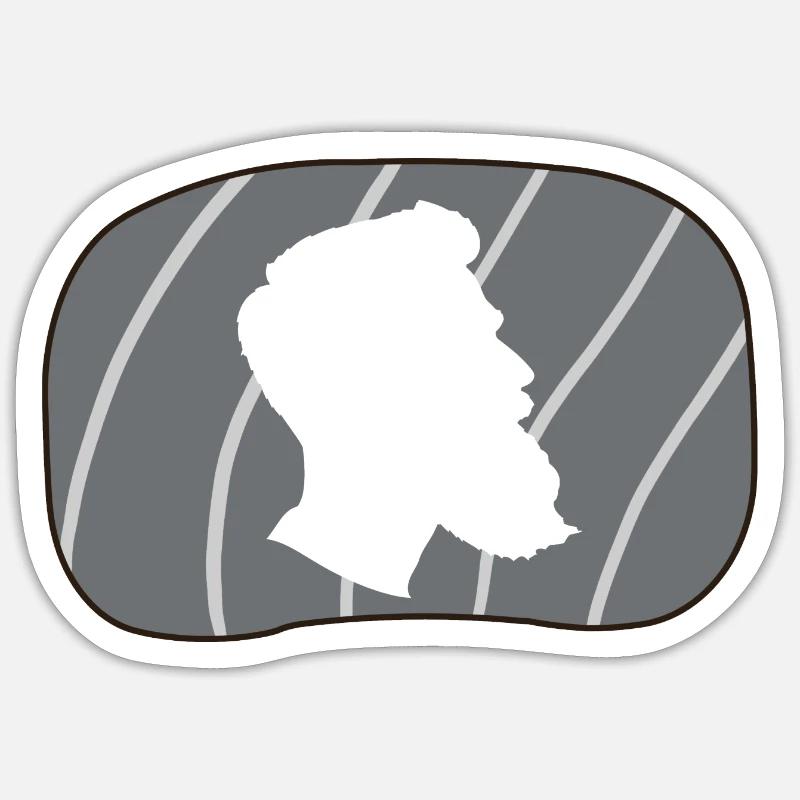 Bart Baertig Sir - Sticker size S (10 x 10 cm) - white matte