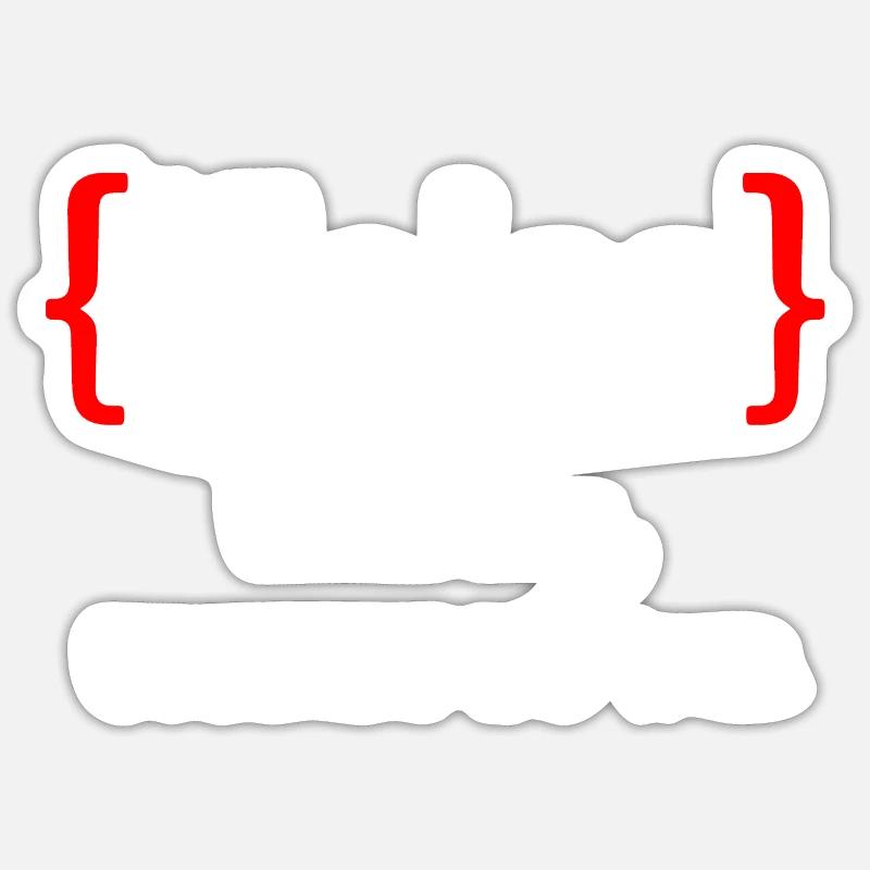 IT Informatik Informatiker Computerarbeit Geschenk Sticker Größe S (10 x 10 cm)