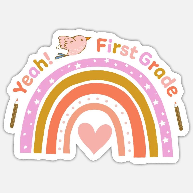 Première année - Sticker taille S (10 x 10 cm) - blanc mat