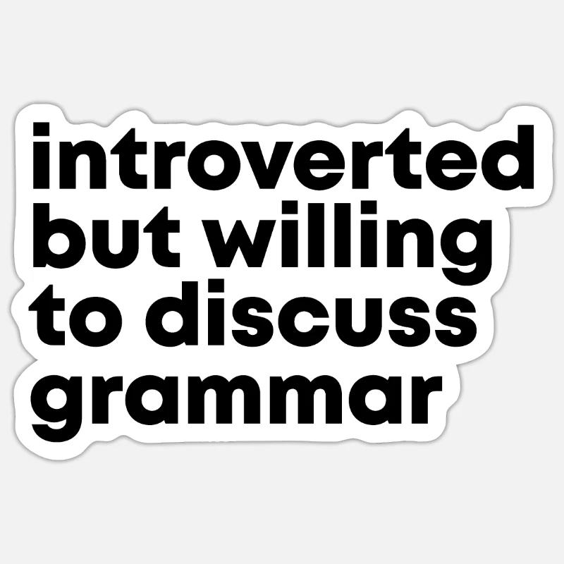 Grammar Sticker size S (10 x 10 cm)