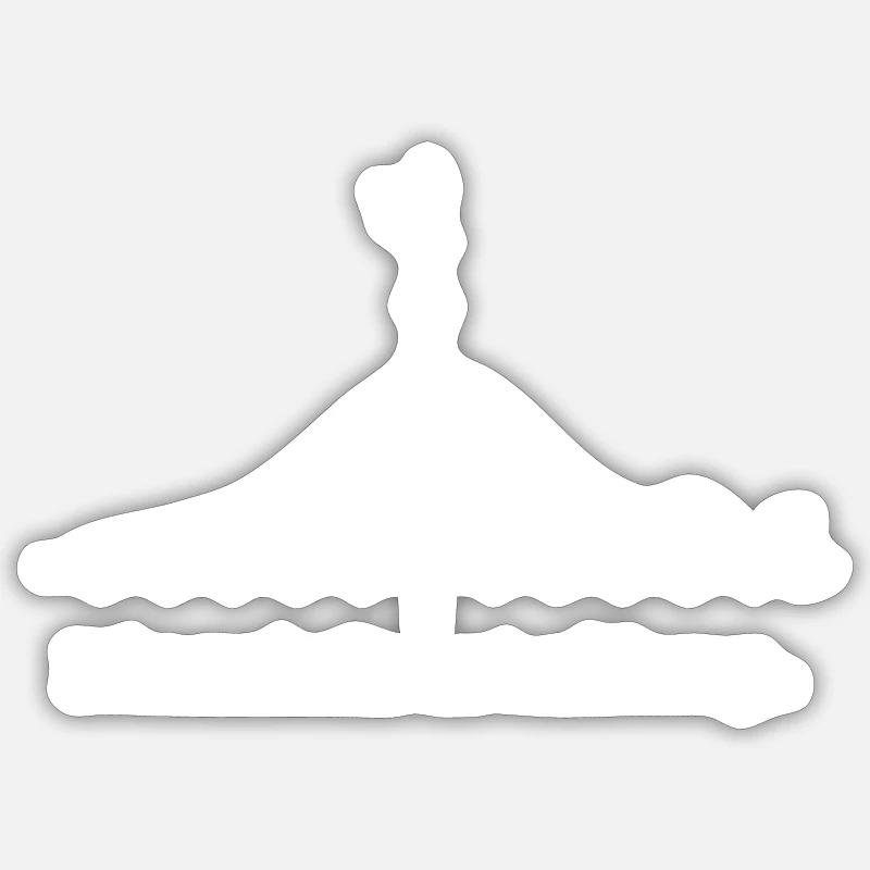 Dinomial Distribution: Dino meets Math - Sticker Größe S (10 x 10 cm) - Mattweiß
