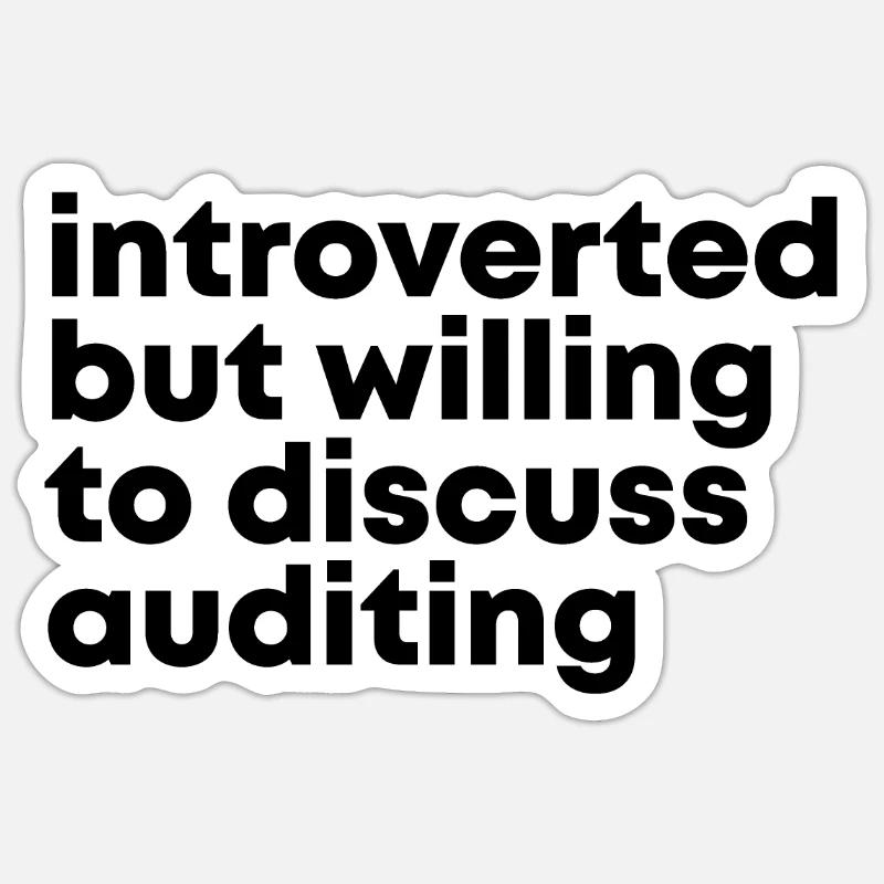 auditeur - Sticker taille S (10 x 10 cm) - blanc mat