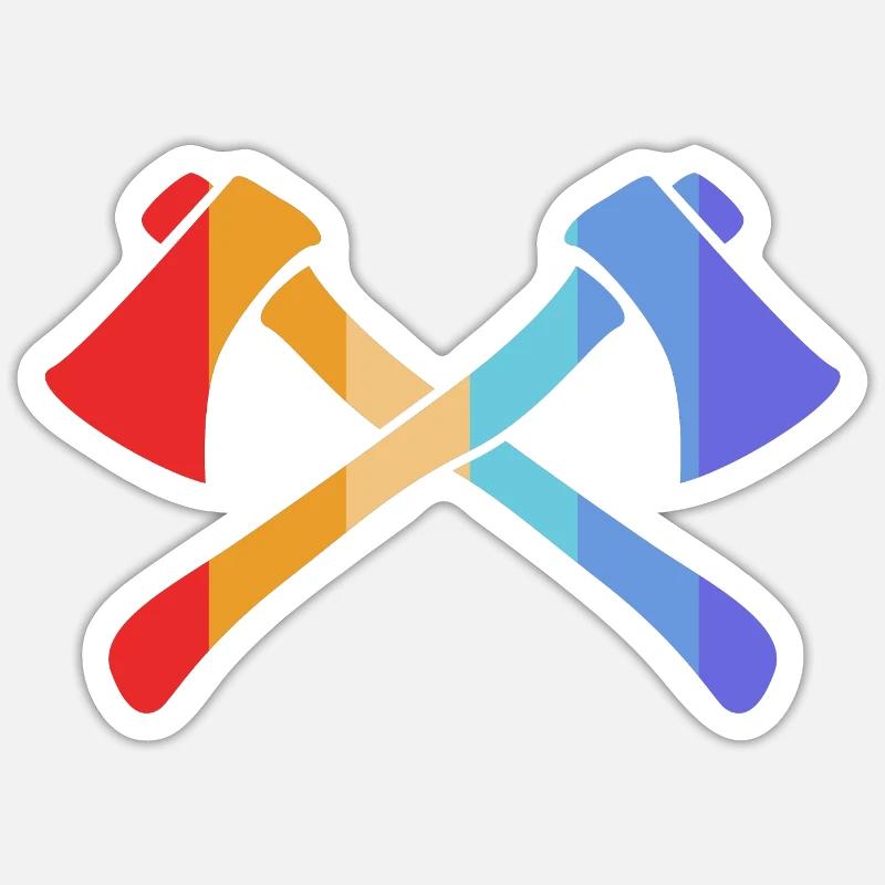 Axt Sticker Größe S (10 x 10 cm)