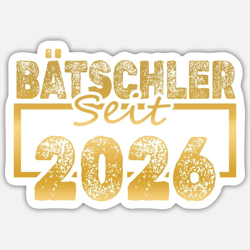 Single 2026 - Sticker Größe S (10 x 10 cm) - Mattweiß