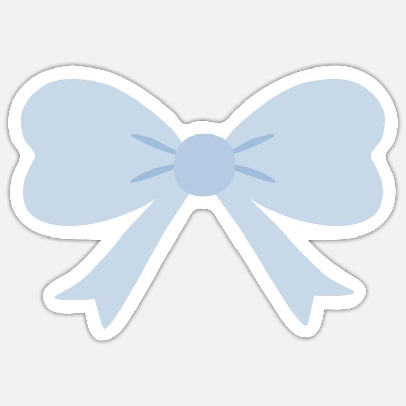 Chubby Bow - Sticker size S (10 x 10 cm) - white matte