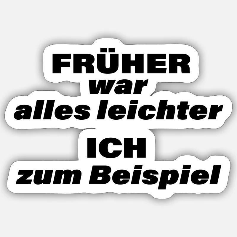 AVANT, TOUT ÉTAIT PLUS FACILE - Sticker taille S (10 x 10 cm) - blanc mat