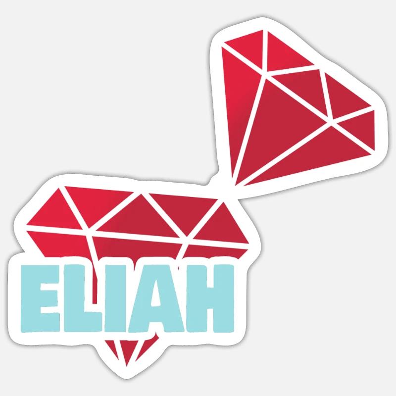 Elijah as Precious - Sticker size S (10 x 10 cm) - white matte