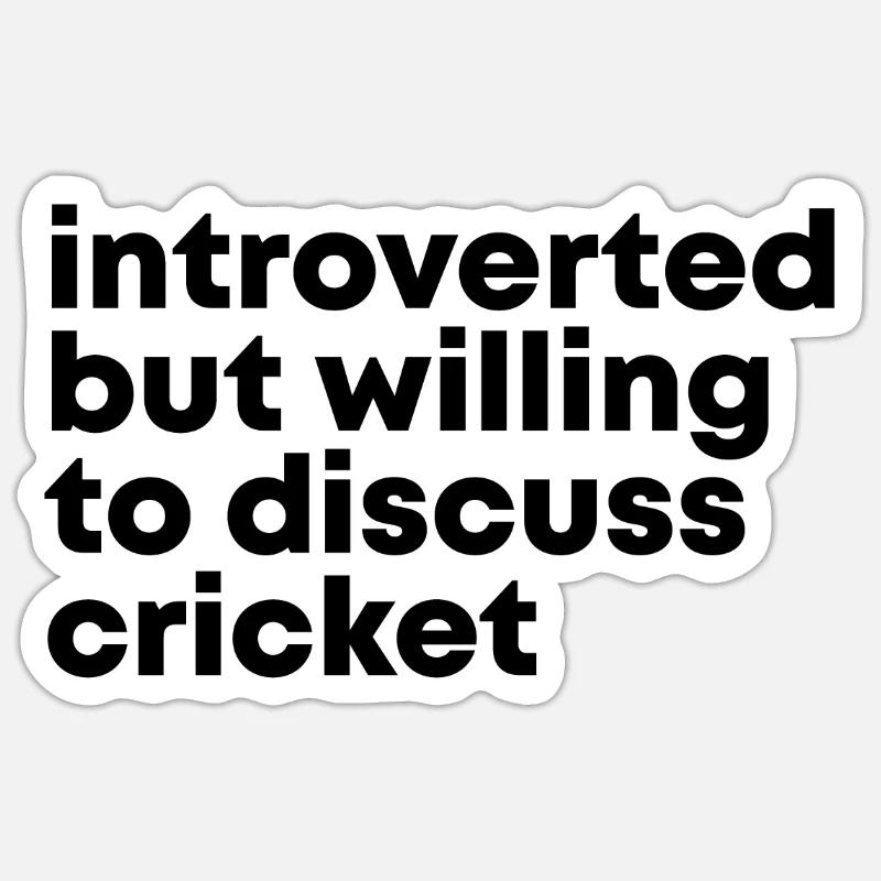 Cricket Sticker size S (10 x 10 cm)