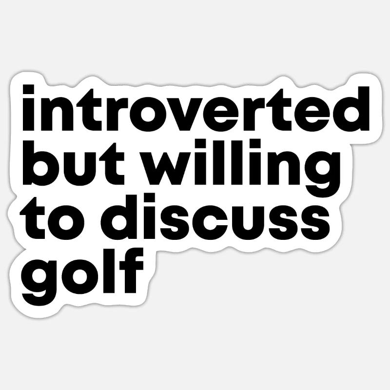 Golf - Sticker size S (10 x 10 cm) - white matte