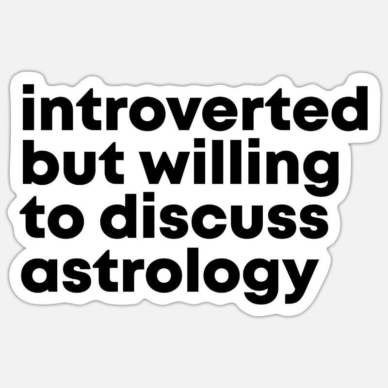Astrologie - Sticker Größe S (10 x 10 cm) - Mattweiß