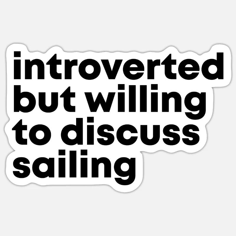 Sailing - Sticker size S (10 x 10 cm) - white matte