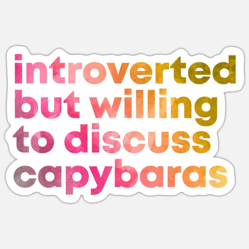 Capybara - Sticker size S (10 x 10 cm) - white matte