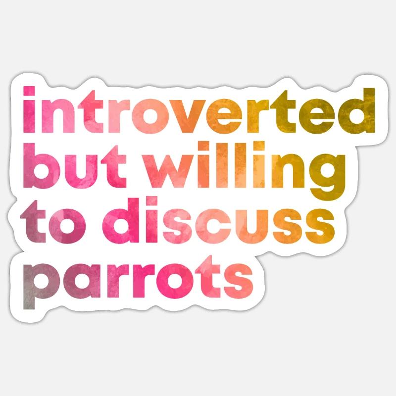 Parrot Parrot Parrot Sticker size S (10 x 10 cm)