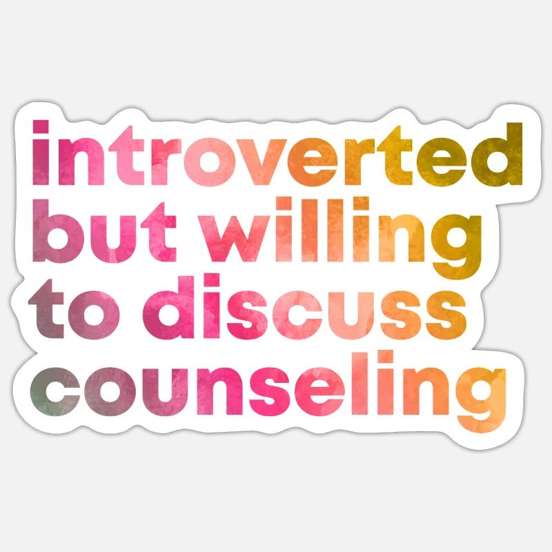 Counselor - Sticker size S (10 x 10 cm) - white matte