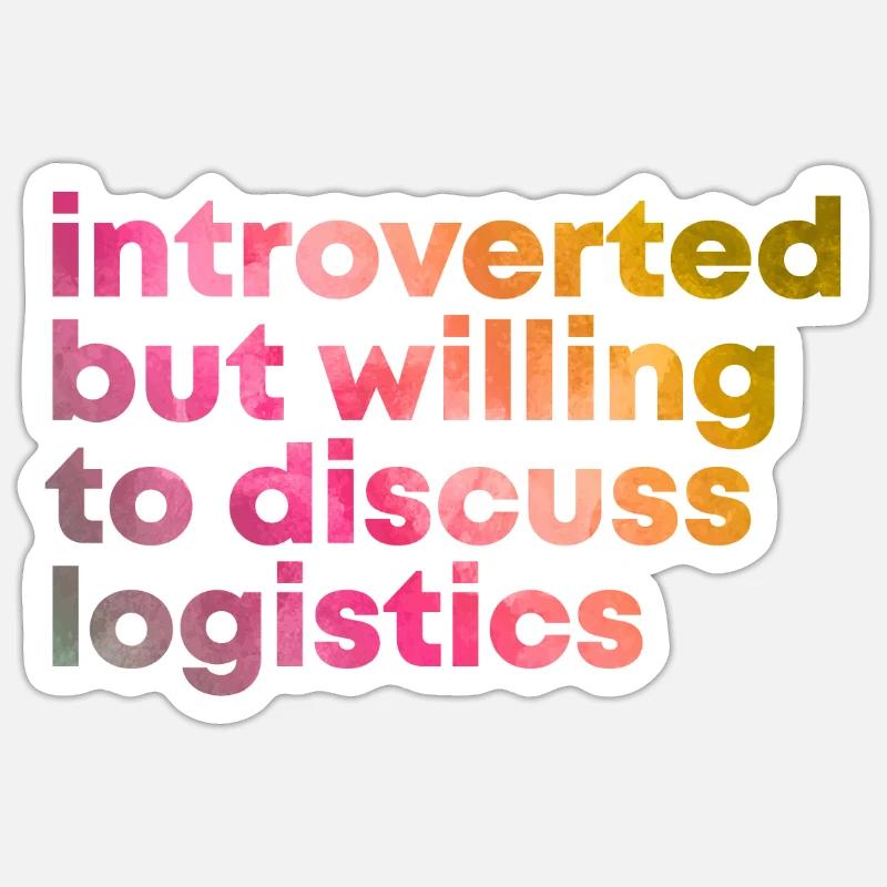 Logistics - Sticker size S (10 x 10 cm) - white matte