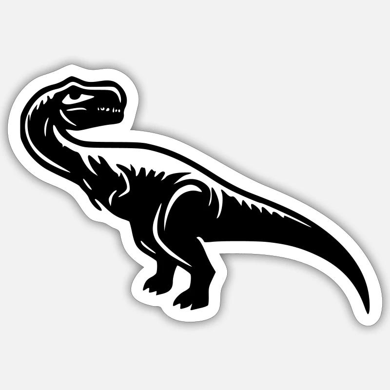 Trex - Sticker taille S (10 x 10 cm) - blanc mat