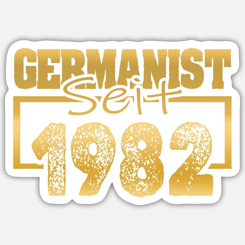 1982 - Sticker taille S (10 x 10 cm) - blanc mat